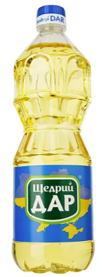 Олія соняшникова Щедрий Дар рафінована 0,85 л